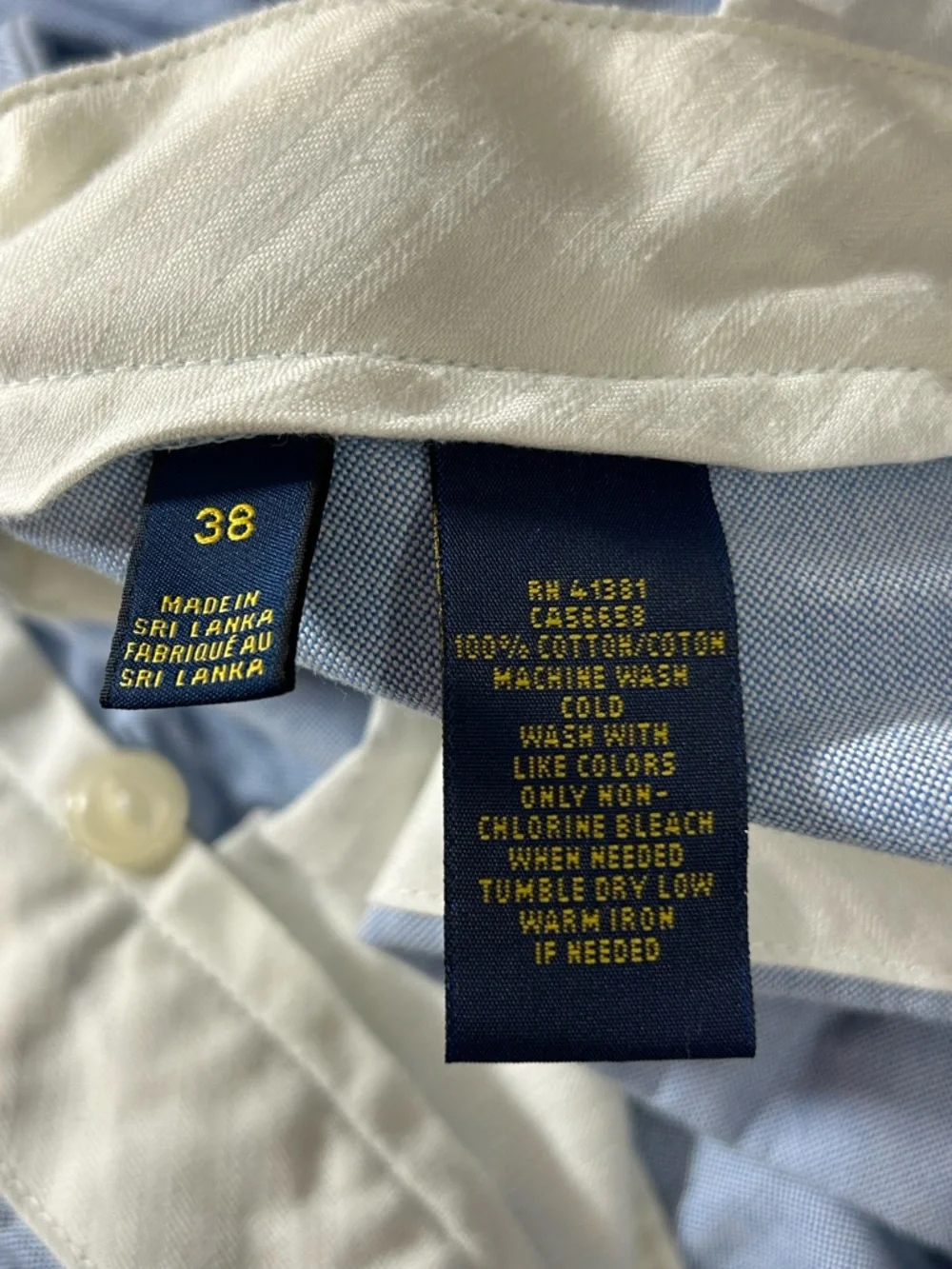 Polo Ralph Lauren Classic Fit Chino Shorts Men’s 38 Light Blue 100% Cotton - Picture 5 of 8
